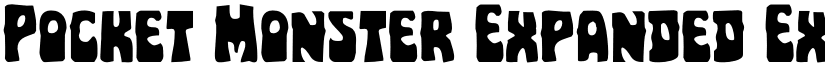 Pocket Monster Expanded Expanded font