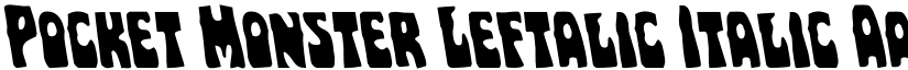 Pocket Monster Leftalic Italic font