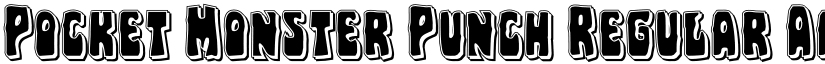 Pocket Monster Punch Regular font