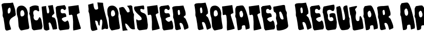 Pocket Monster Rotated Regular font