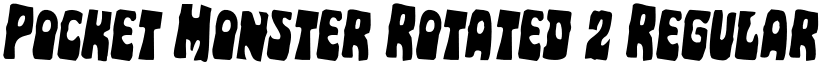 Pocket Monster Rotated 2 Regular font