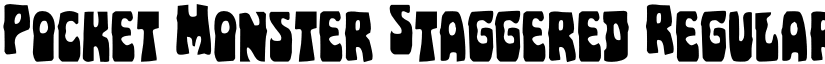 Pocket Monster Staggered Regular font