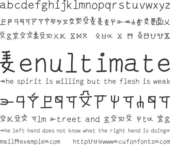 mantrakshar P font preview