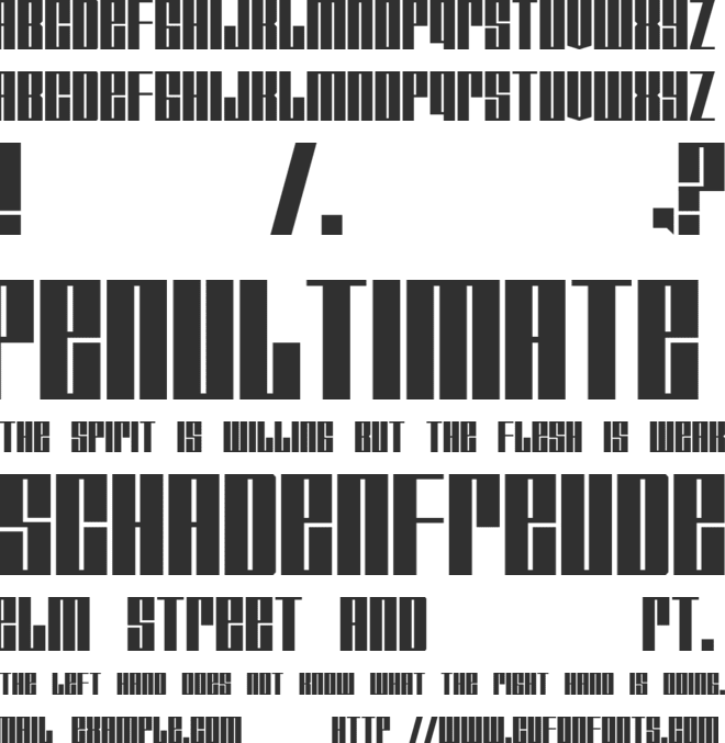 Tagmarker font preview
