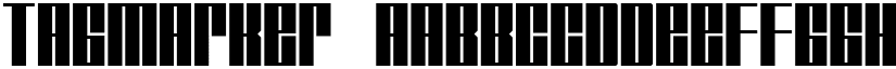 Tagmarker font