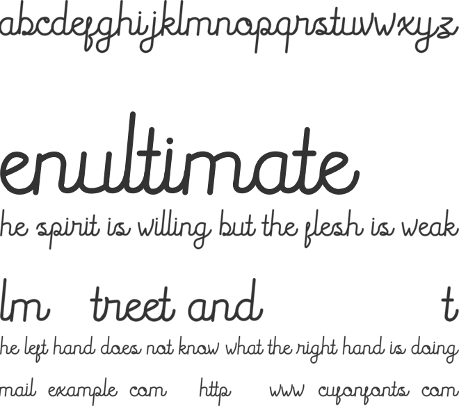 Rocklen Script font preview