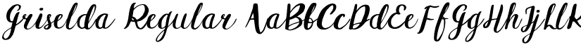 Griselda Regular font