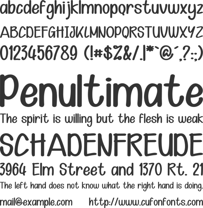 Kid Knowledges 1 font preview