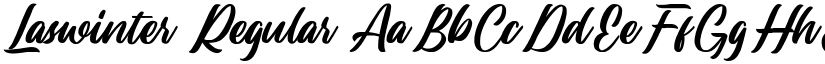 Laswinter Regular font