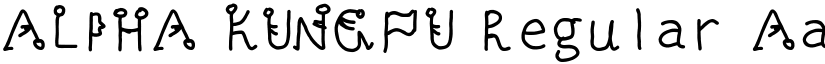 ALPHA KUNGFU Regular font
