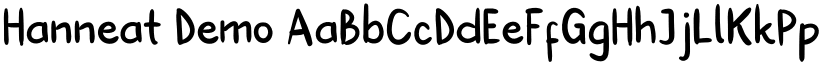 Hanneat Demo font