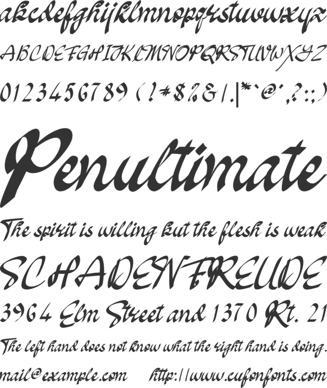 Oakland font preview