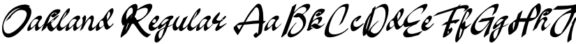 Oakland Regular font