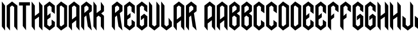 Inthedark Regular font