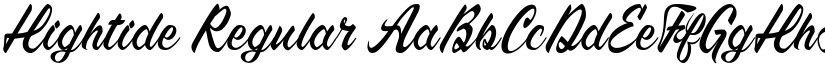 Hightide Regular font