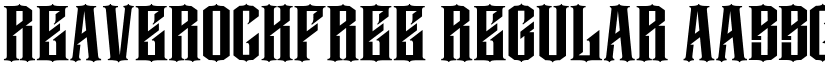 Reaverockfree Regular font