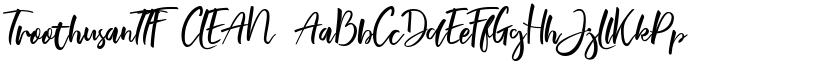 TroothusanTTF CLEAN font