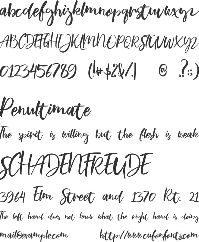 TroothusanTTF font preview