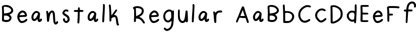 Beanstalk Regular font
