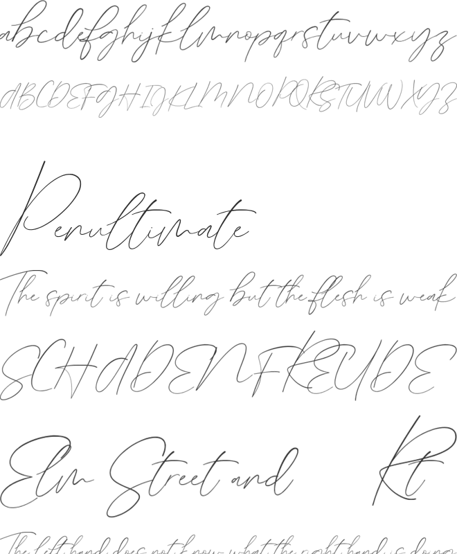 Germany Script font preview