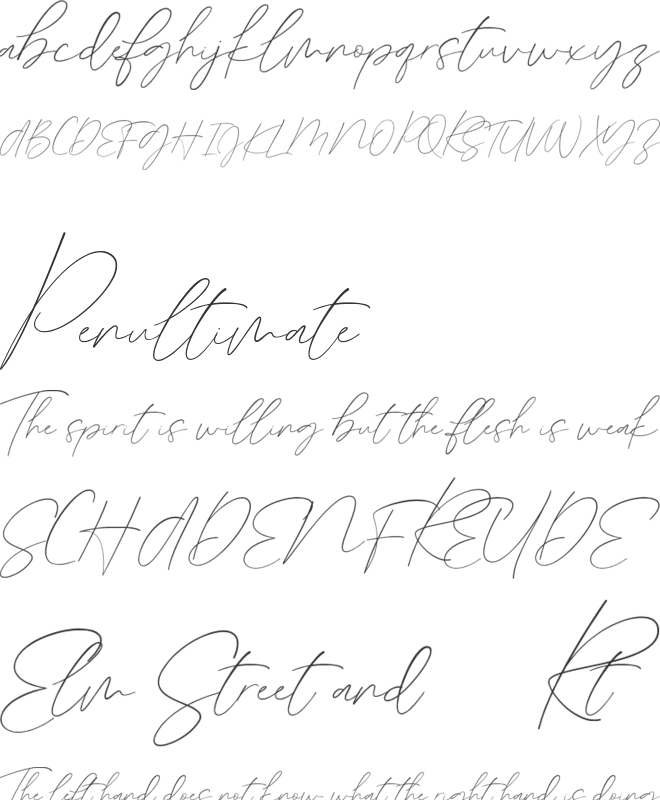 Germany Script font preview