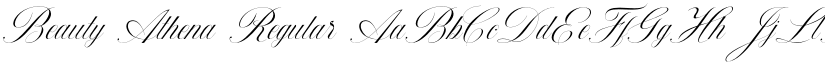 Beauty Athena Regular font