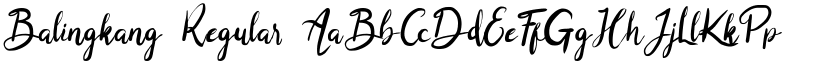 Balingkang Regular font