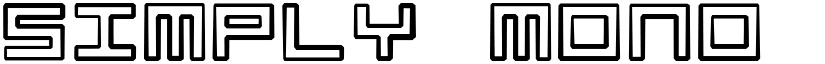 Simply Mono Dirty font