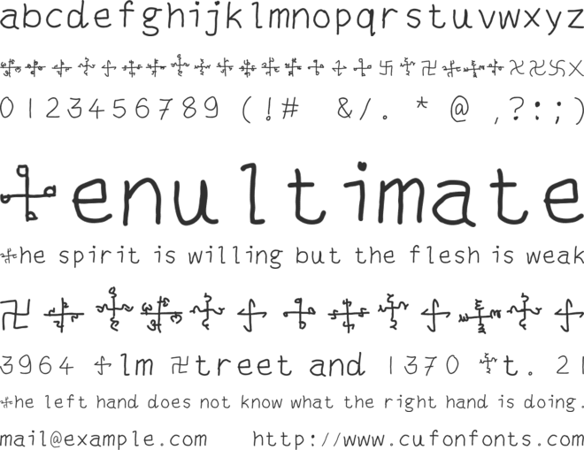 tetraalphavitos font preview