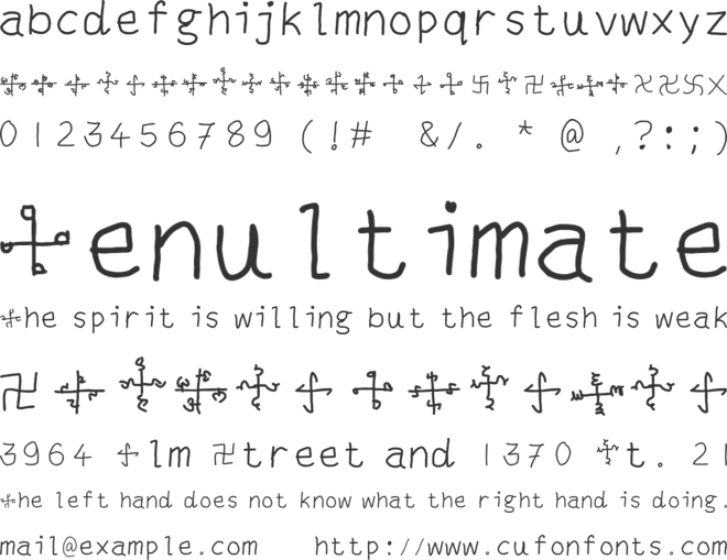 tetraalphavitos font preview