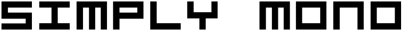 Simply Mono font
