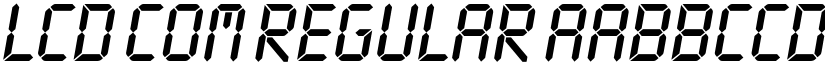 LCD Com font download