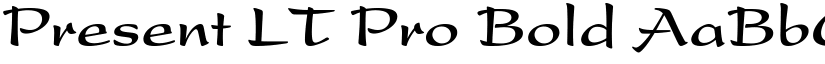 Present LT Pro Bold font