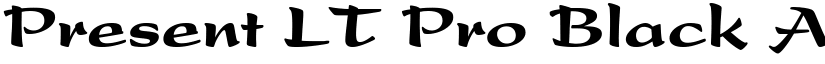 Present LT Pro Black font
