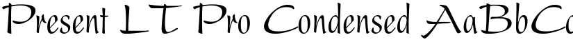 Present LT Pro Condensed font