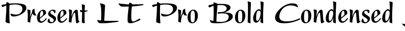 Present LT Pro Bold Condensed font