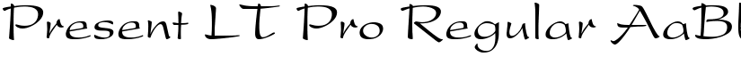 Present LT Pro Regular font