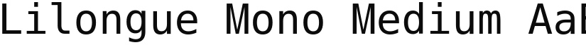 Lilongue Mono Medium font