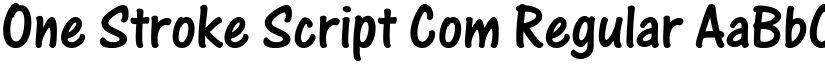 One Stroke Script Com Regular font