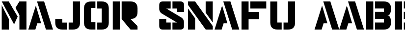 Major Snafu font