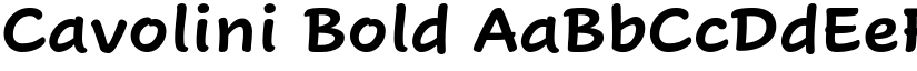 Cavolini Bold font