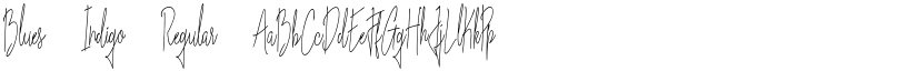 Blues Indigo Regular font