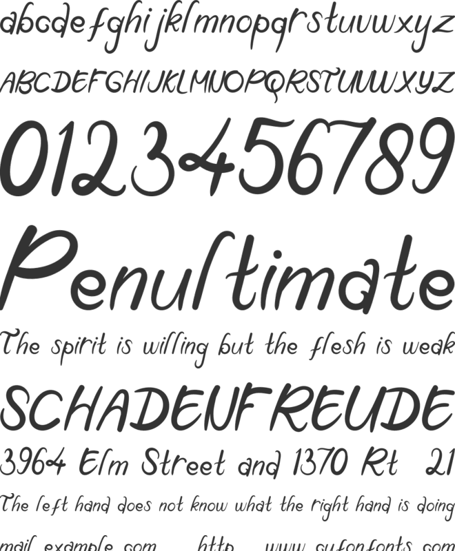 Chooki font preview