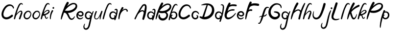 Chooki Regular font