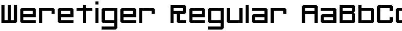 Weretiger Regular font