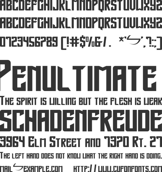 Golden Sentry font preview