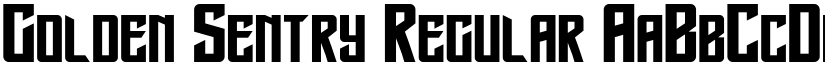 Golden Sentry Regular font