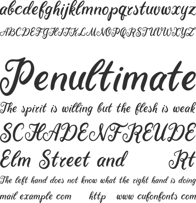 Becky Tahlia font preview