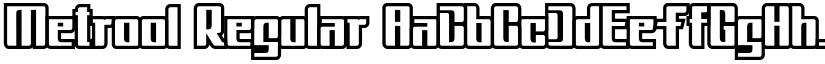Metrool Regular font
