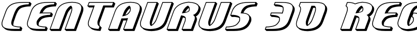Centaurus 3D Regular font